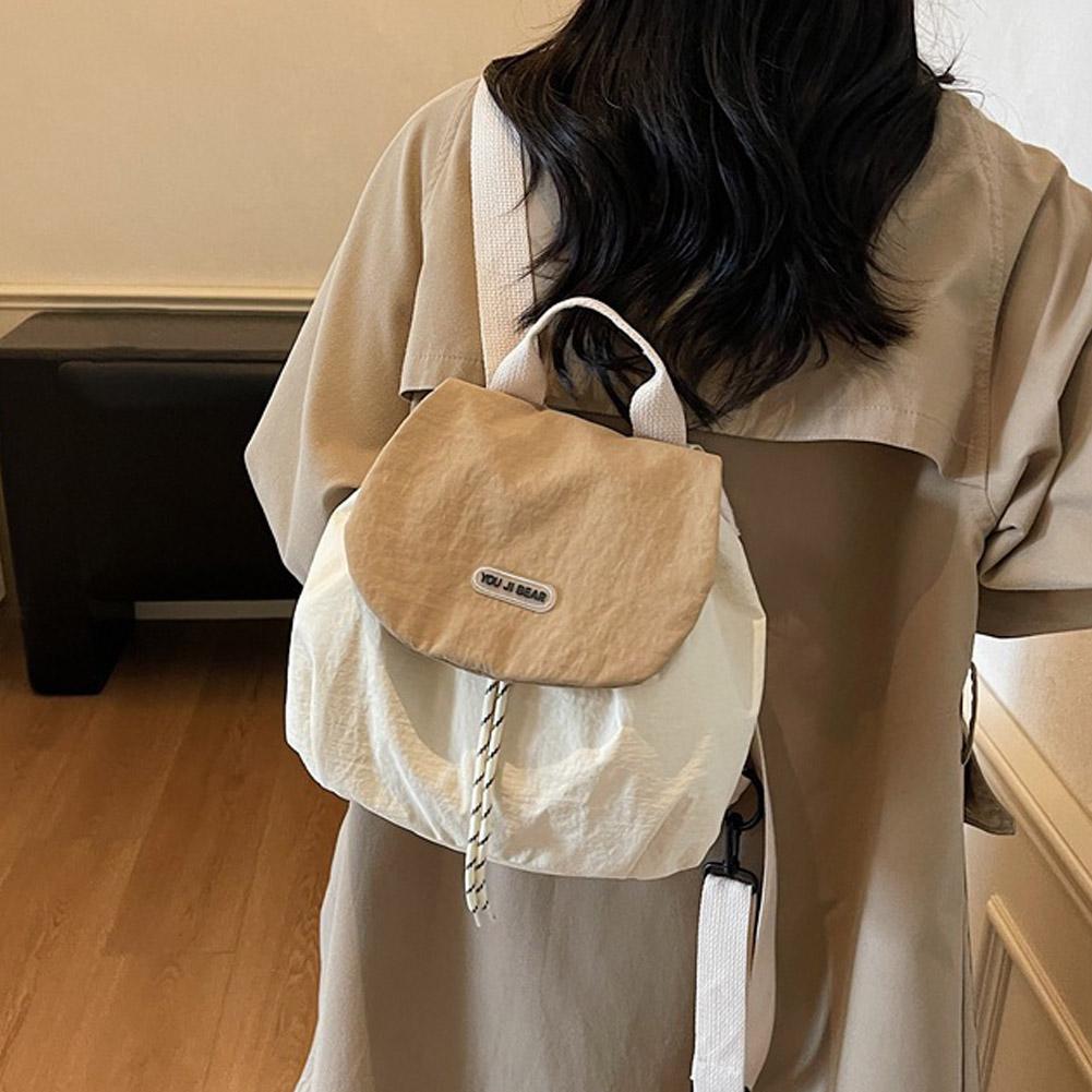 Canvas Backpack Casual - Zaino in Nylon da Donna Leggero