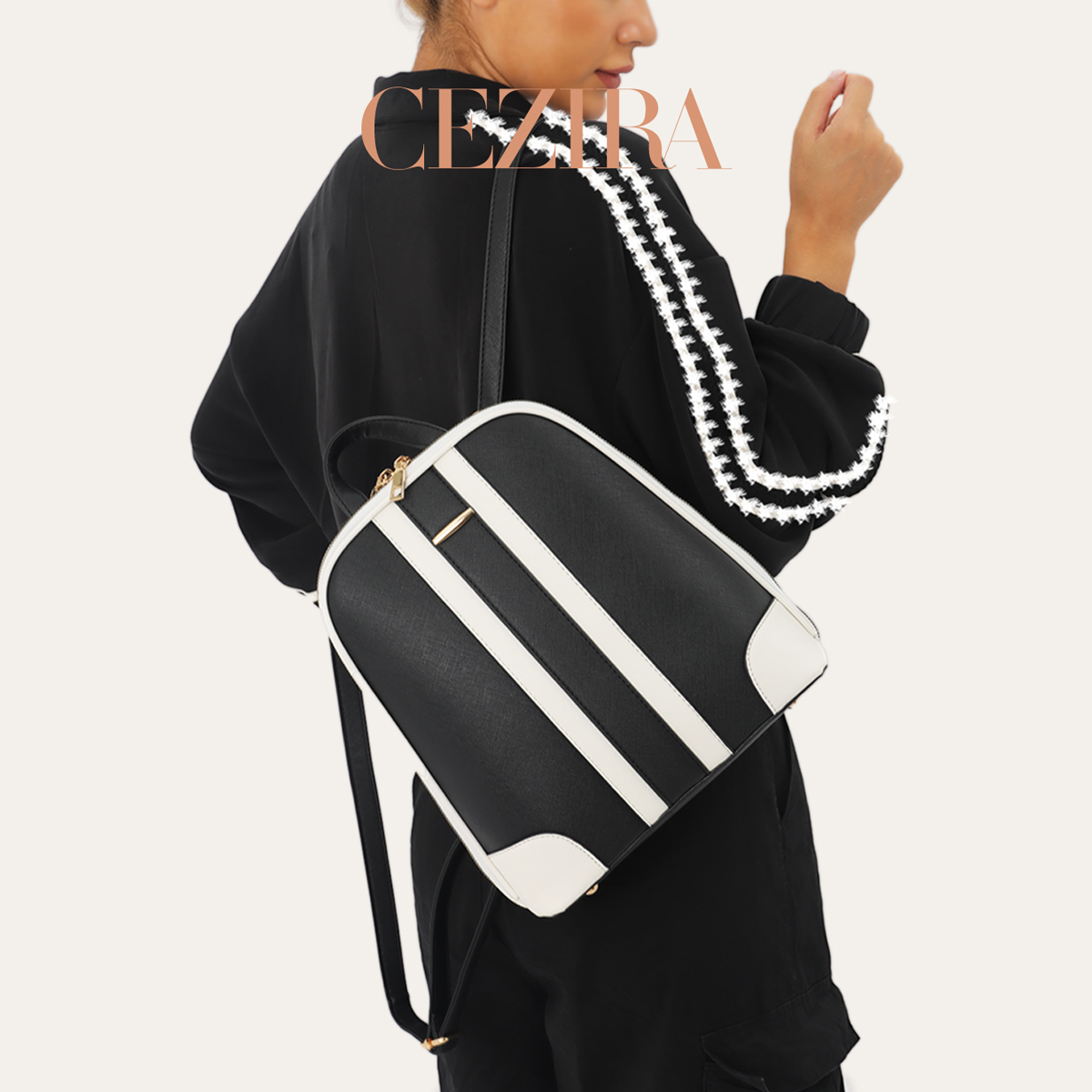 Set Zaino CR Fashion a Righe P - Fashion Backpack Women recensione e prezzo